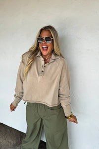 PREORDER: Marley Snap Button Sweatshirt