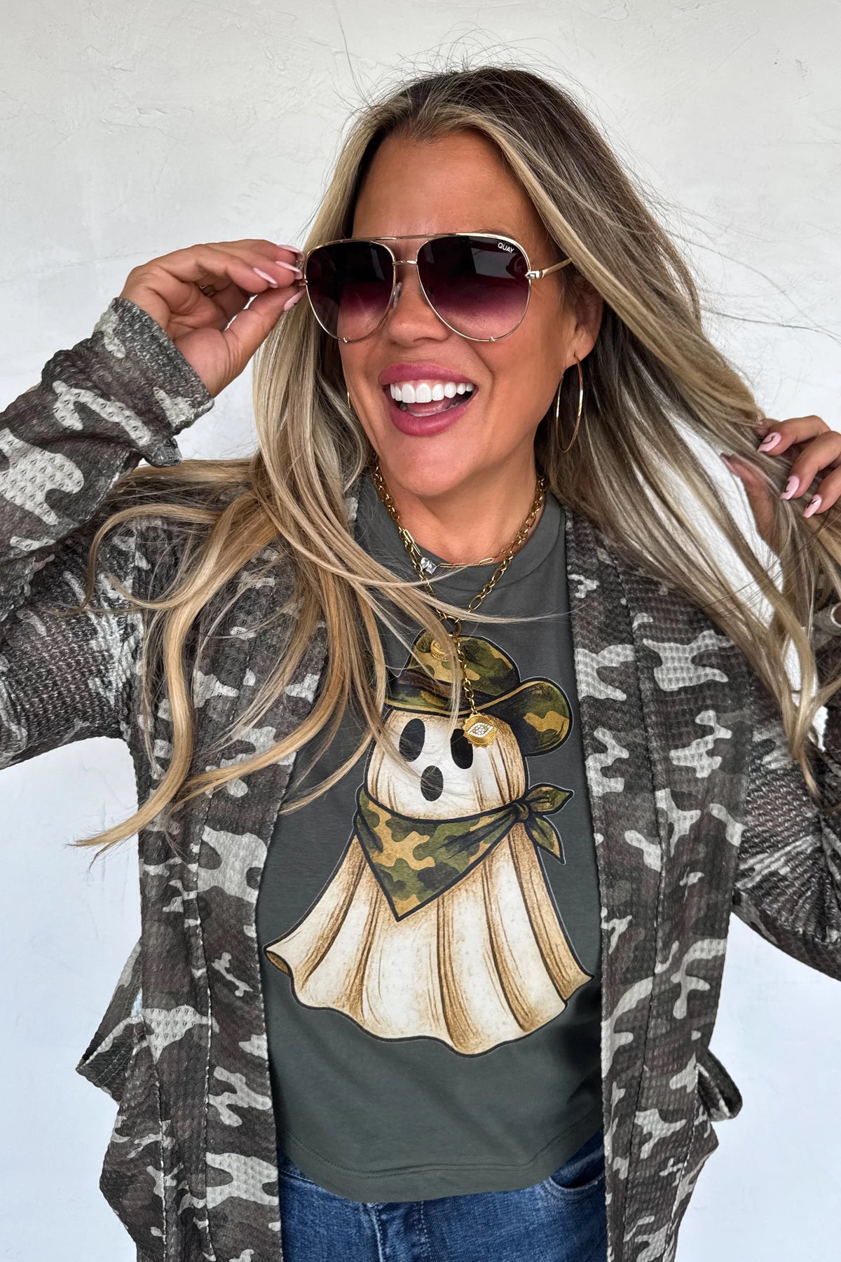 PREORDER: Camo Ghost Graphic Tee