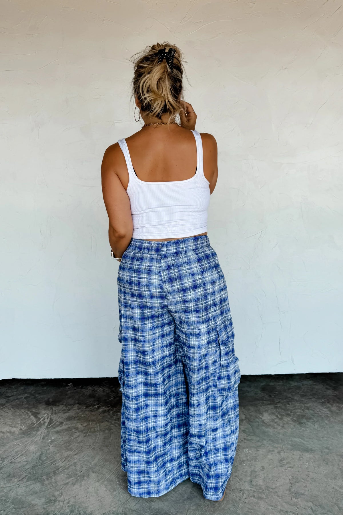 PREORDER: Plaid Behavior Wide Leg Pants