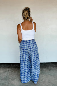 PREORDER: Plaid Behavior Wide Leg Pants