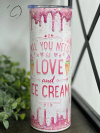 PREORDER: Love & Ice Cream Gnome Skinny Tumbler