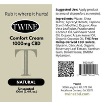 PREORDER: Twine Unscented Comfort Cream