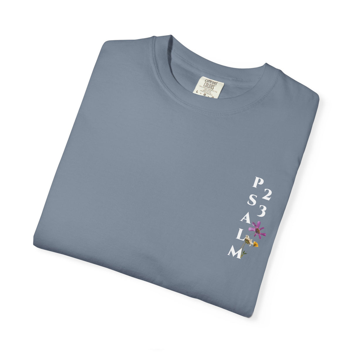 Psalm 23 Scripture Tee – “The Lord Is My Shepherd” | Unisex Christian T-Shirt with Floral Design