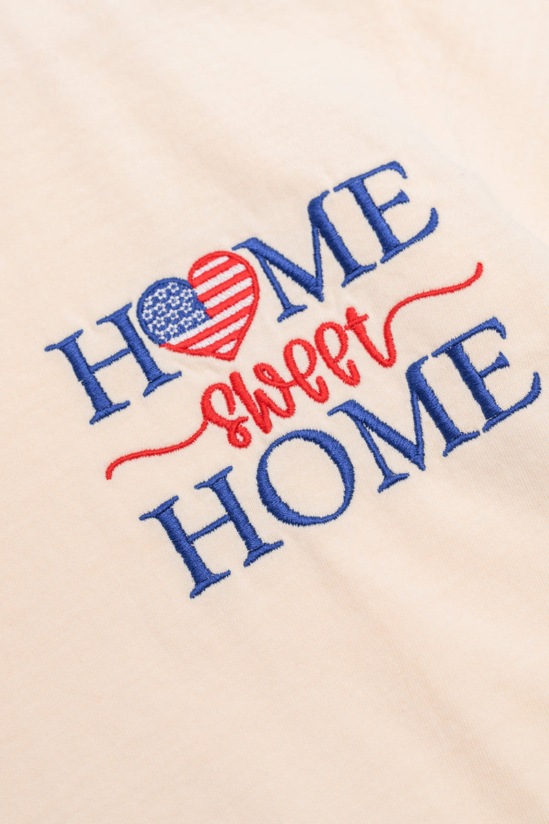 PREORDER: Embroidered Home Sweet Home Tee