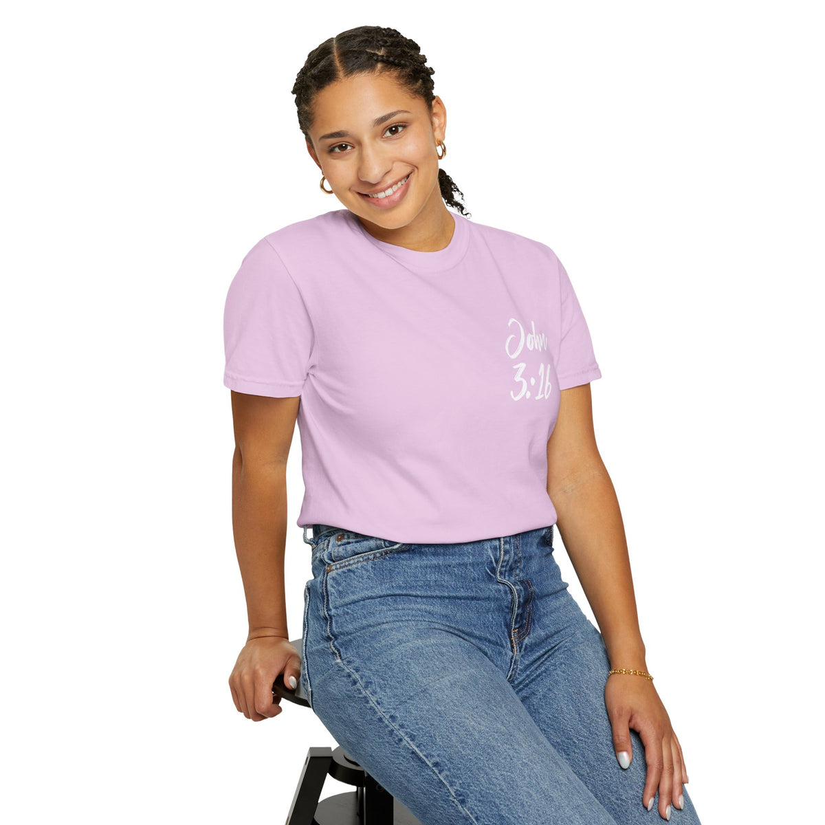 John 3:16 Scripture Tee – “For God So Loved the World” | Unisex Garment-Dyed Christian T-Shirt