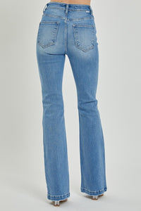 Briella High Rise Button Fly Bootcut Jeans