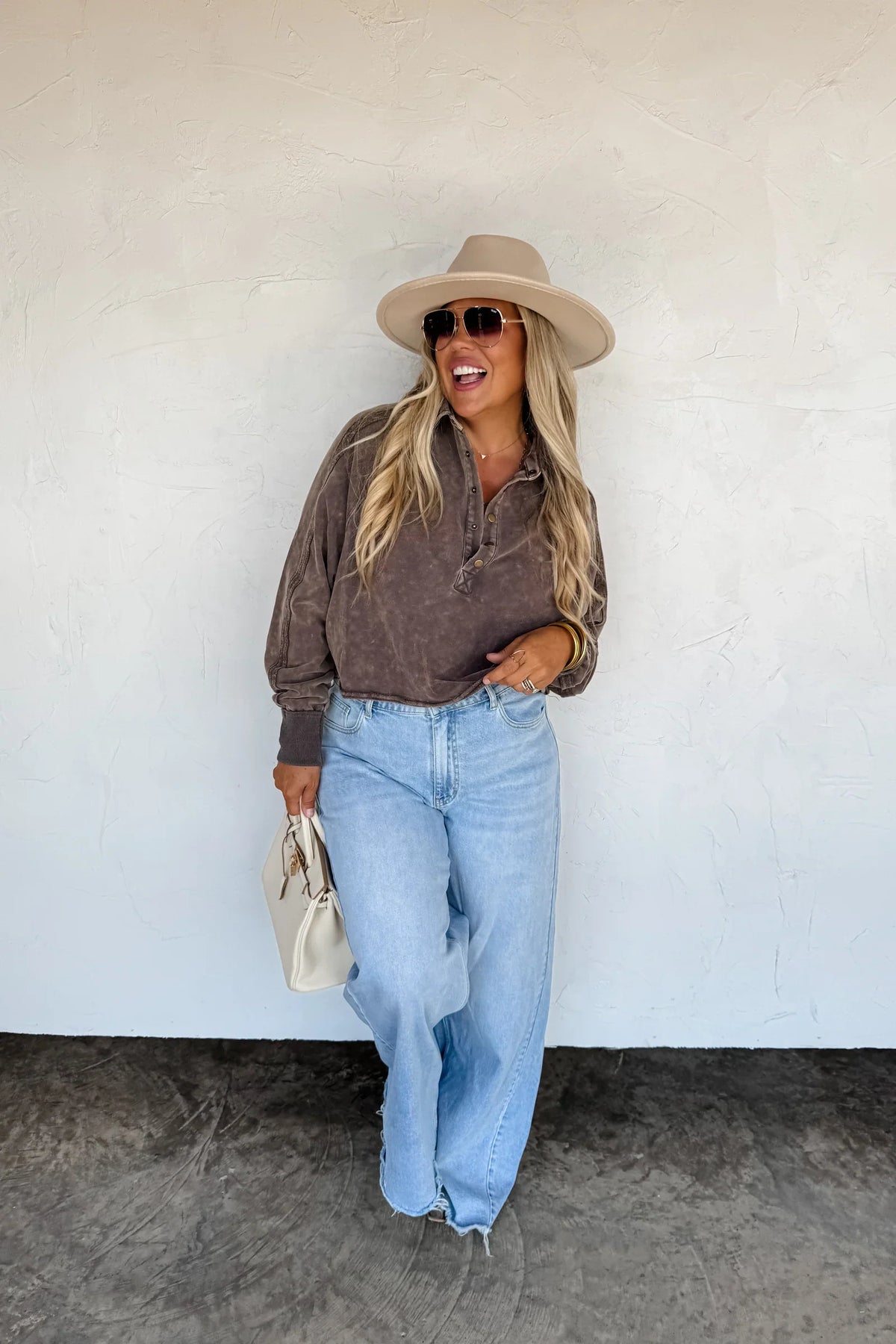 PREORDER: Quincy Wide Leg Jeans