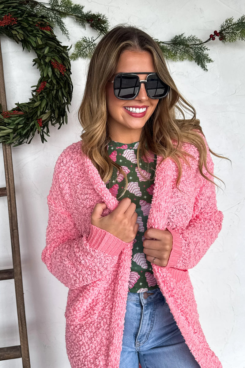 PREORDER: Poppy Knit Popcorn Cardigan