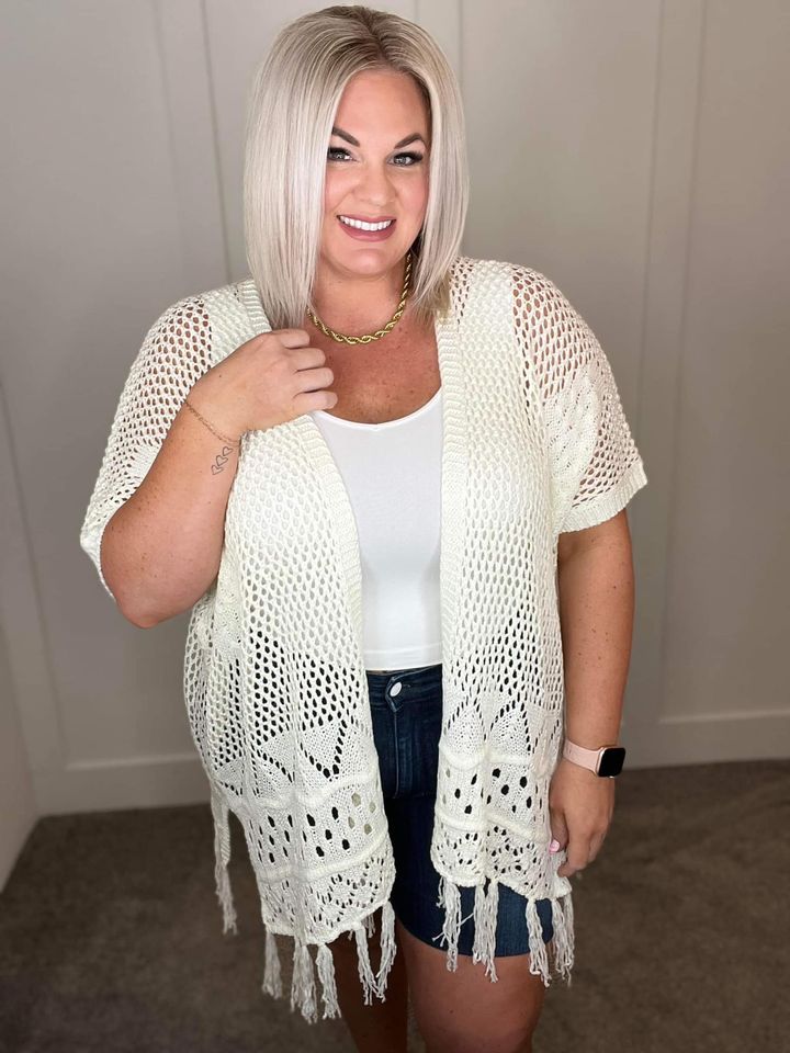 PREORDER: Amanda Crochet Cardigan in Six Colors