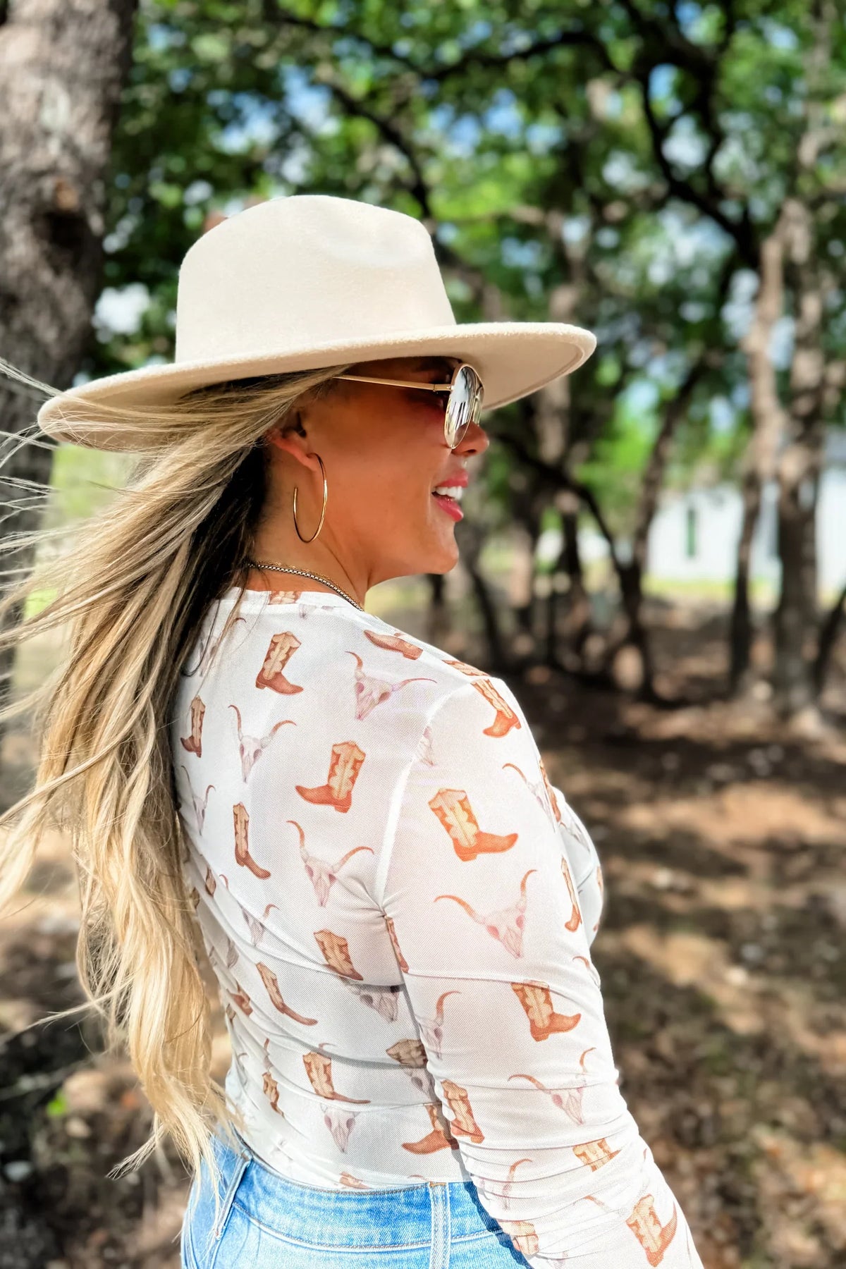 PREORDER: Boots & Blooms Collection Mesh Tops