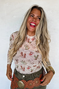 PREORDER: Boots & Blooms Collection Mesh Tops