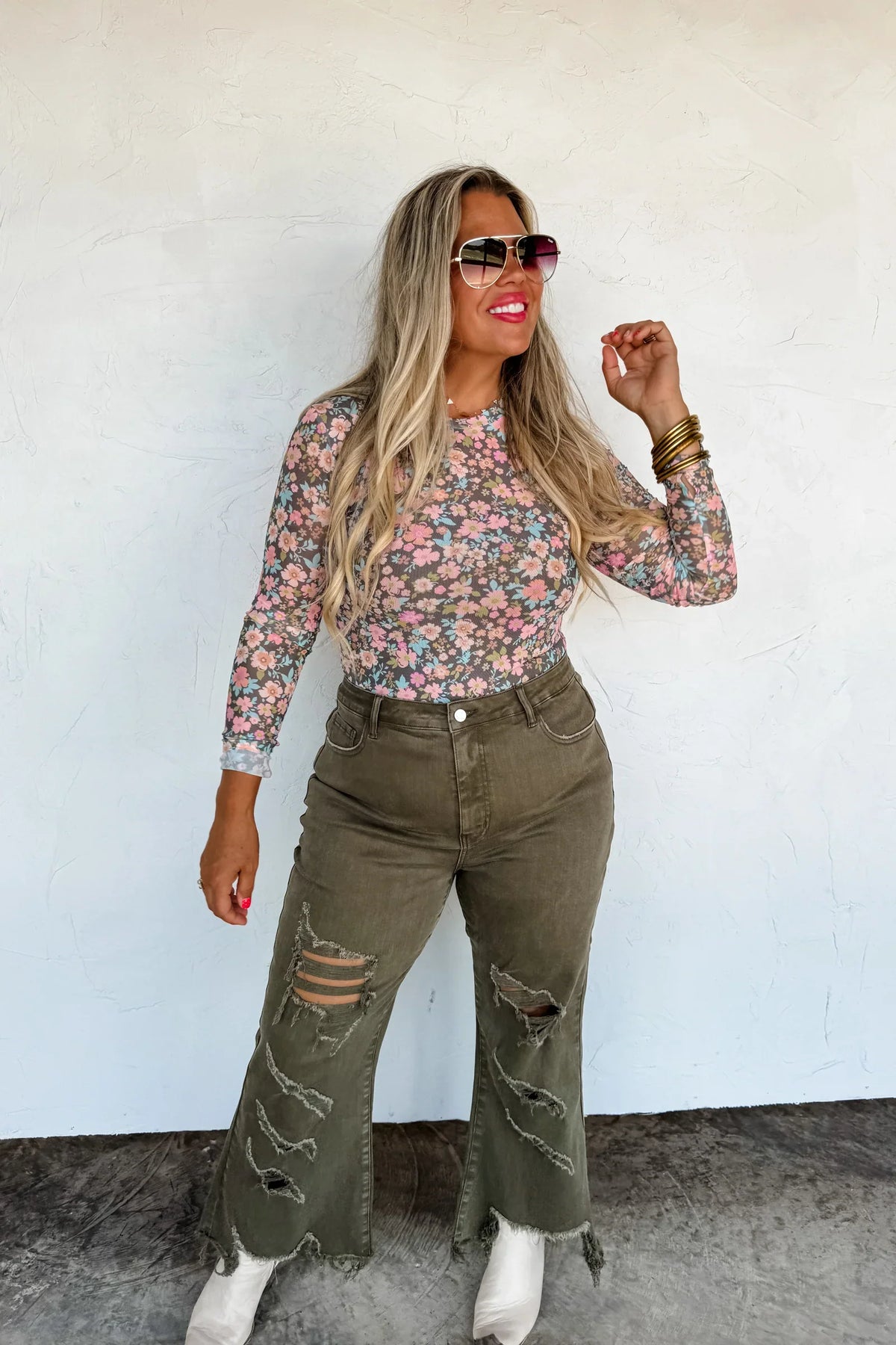 PREORDER: Boots & Blooms Collection Mesh Tops