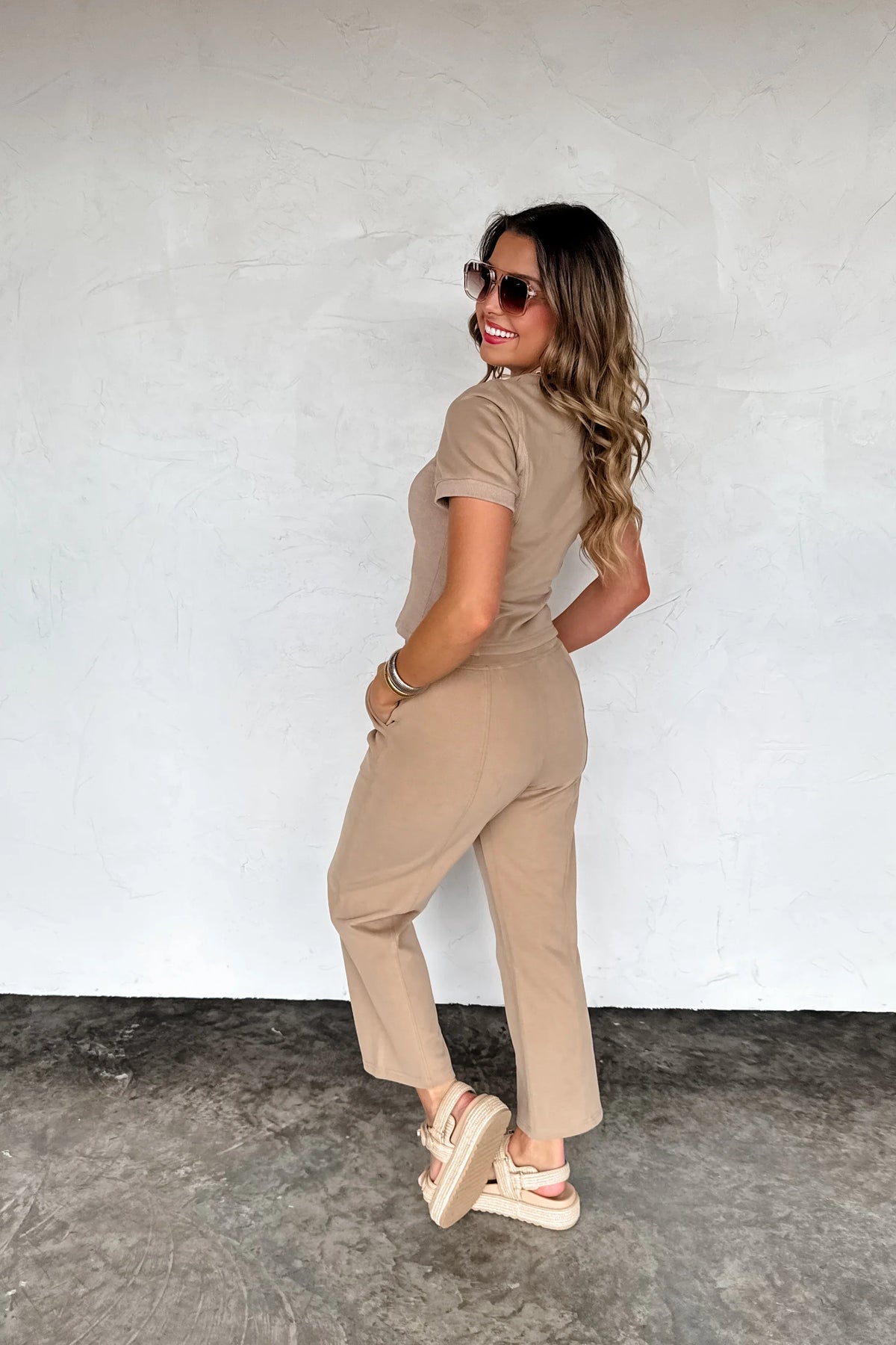 PREORDER: Stay in Crop Pant Set