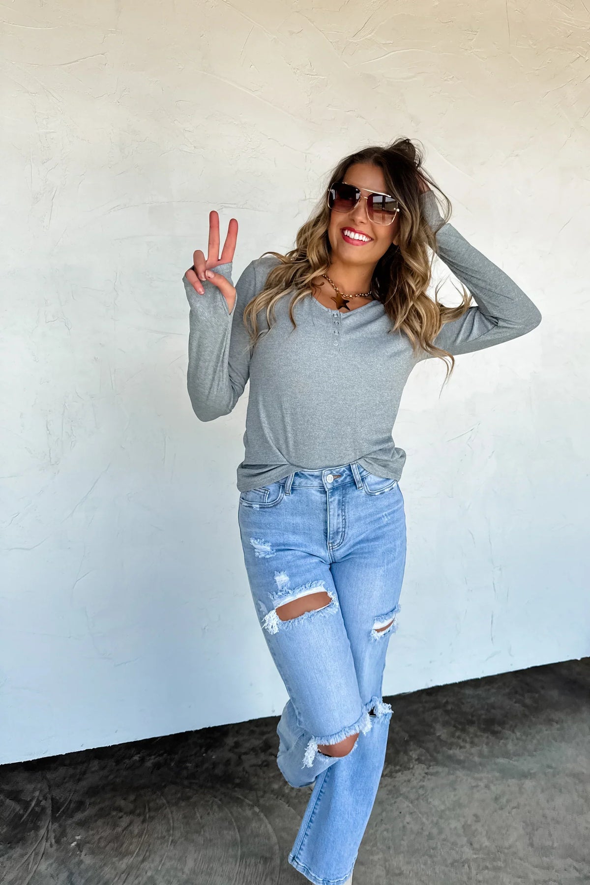 PREORDER: Fall Brooklyn Snap Henley Top