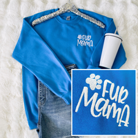 PREORDER: Fur Mama Embroidered Sweatshirt in Assorted Colors