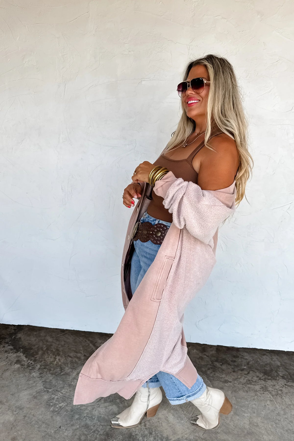 PREORDER: Desi Sweatshirt Cardigan