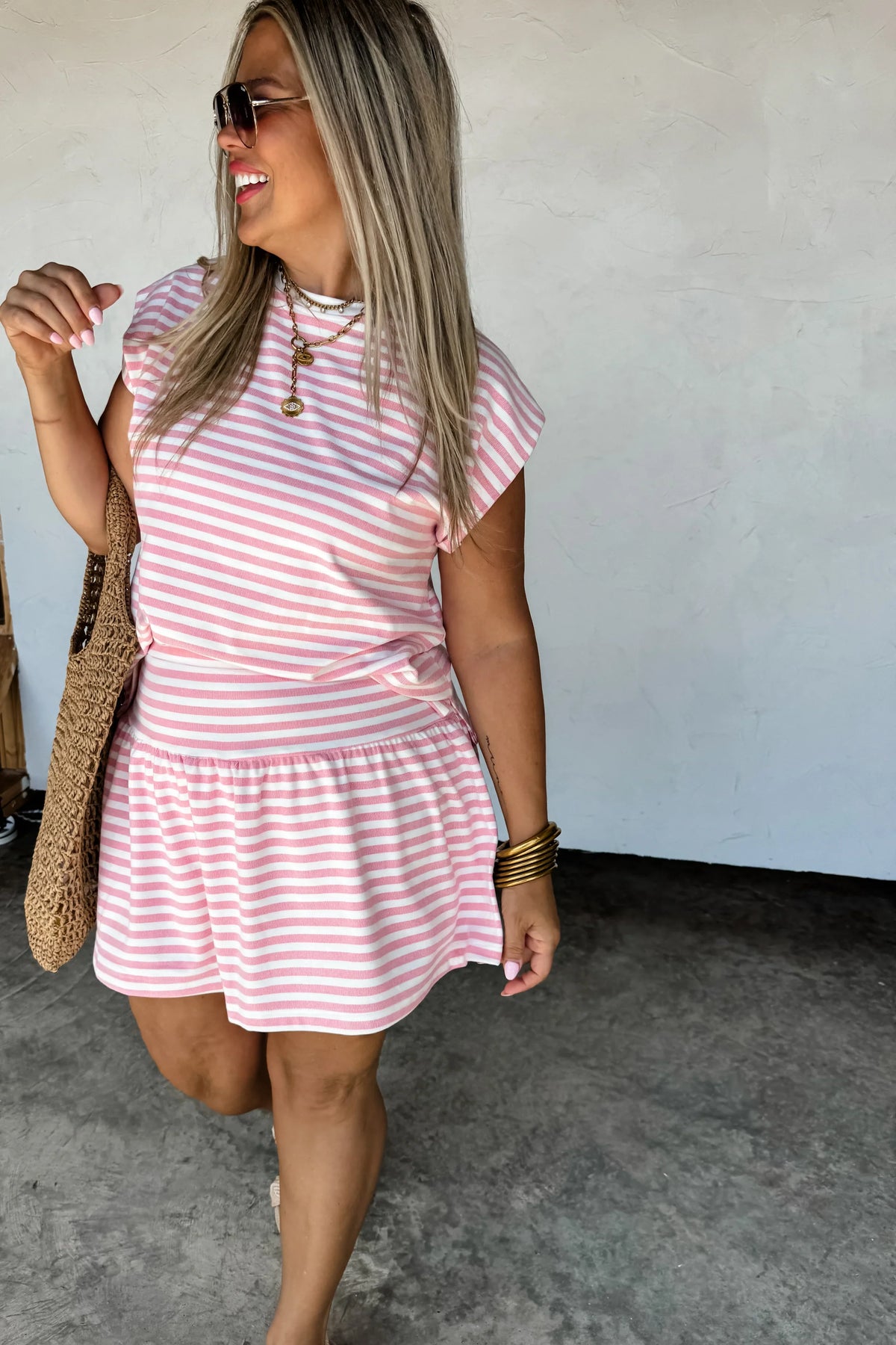 PREORDER: Coastal Stripes Skort Set