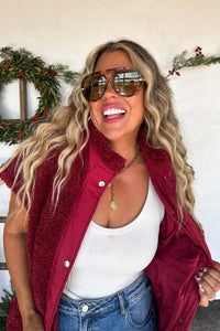 PREORDER: Linden Sherpa Vest Jacket