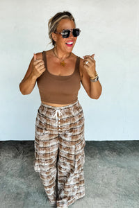 PREORDER: Plaid Behavior Wide Leg Pants