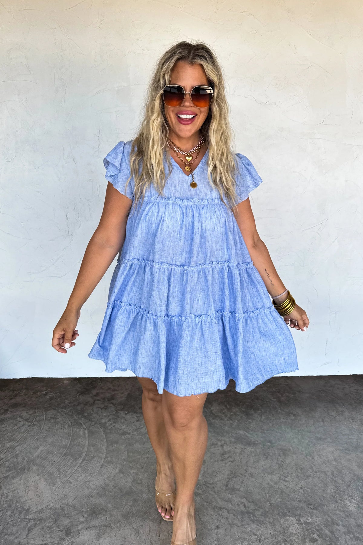 PREORDER: Day Dreaming Ruffle Dress