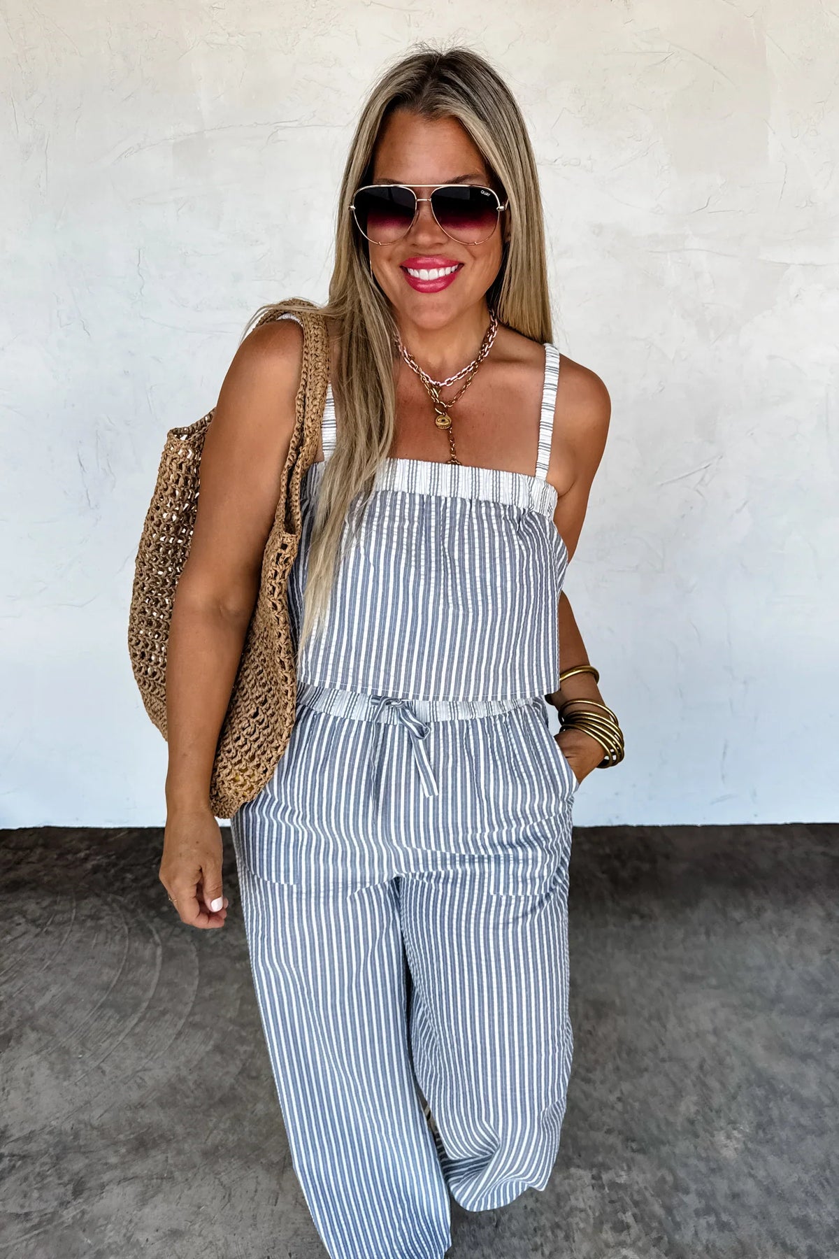 PREORDER: Seersucker Pant Set
