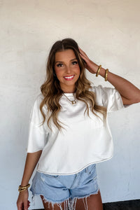 PREORDER: Regan Raw Hem Tee