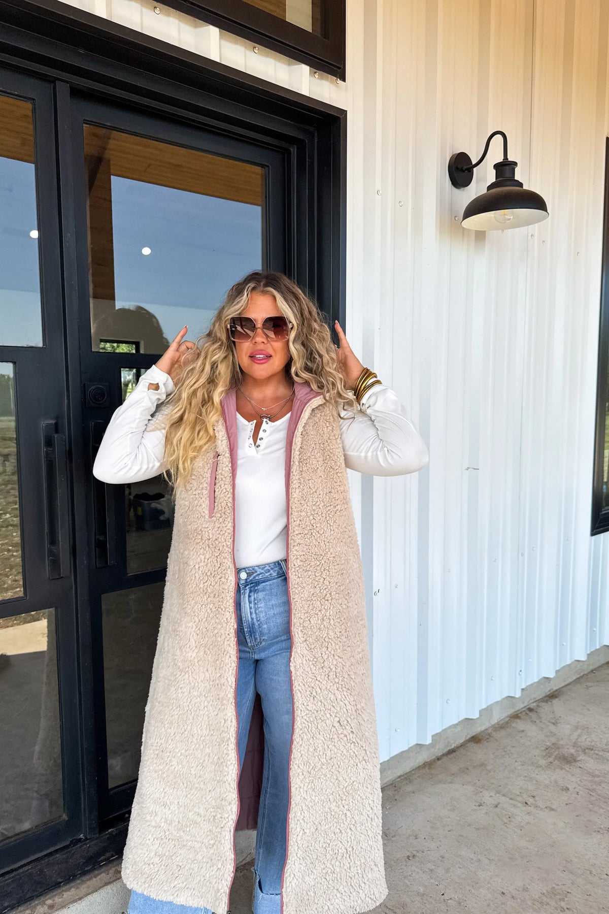 PREORDER: Reversible Sherpa Puffer Vest