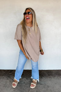 PREORDER: Joey Washed Cotton Boyfriend Tee