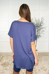 Buttery Soft V-Neck Bike Short Set in Marlin