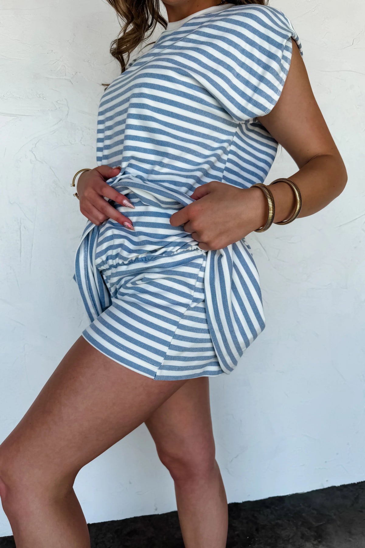 PREORDER: Coastal Stripes Skort Set