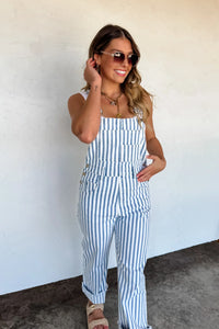 PREORDER: Dahlia Stripe Overalls