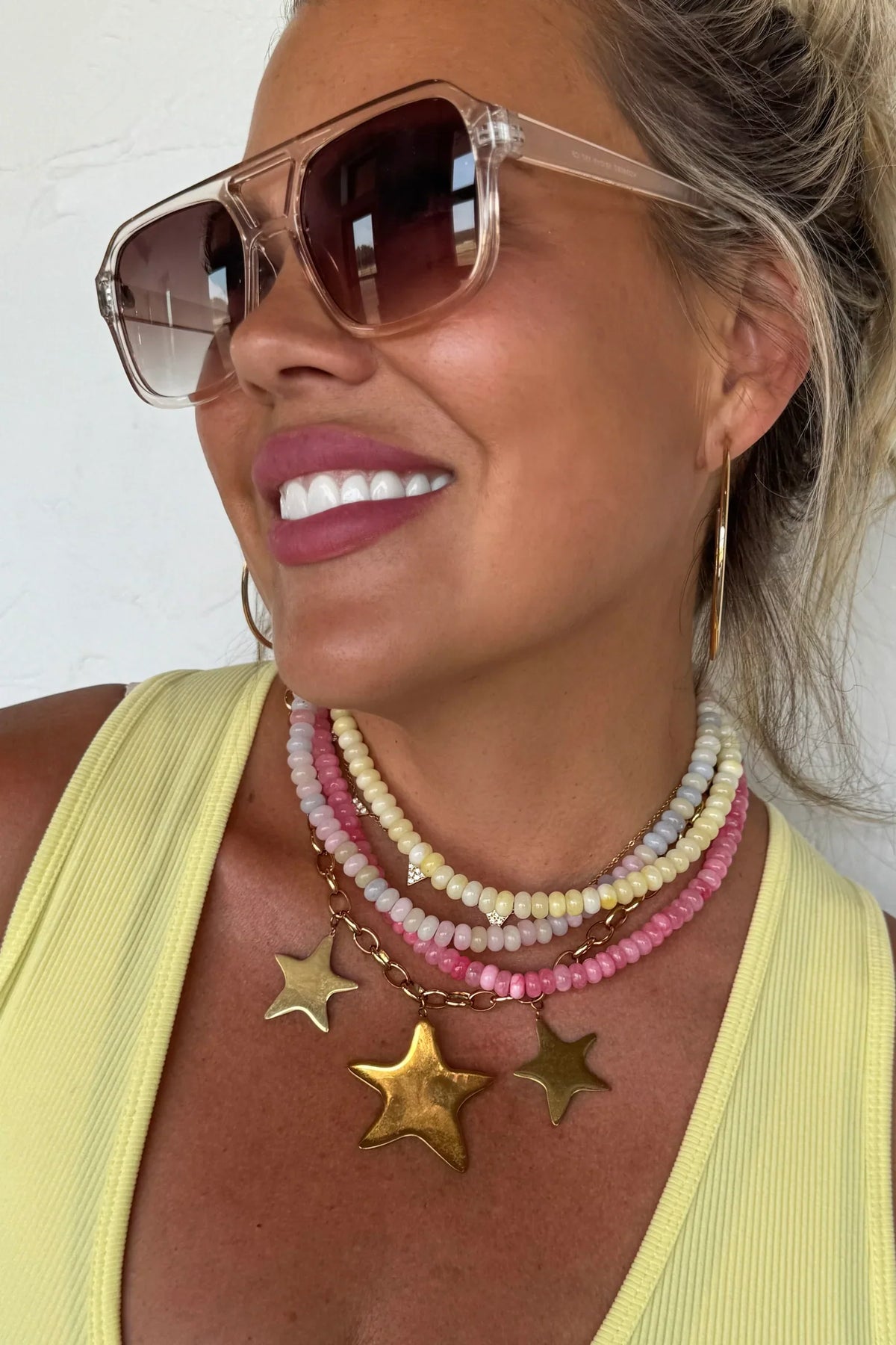 PREORDER: Summer Bead Stone Necklace