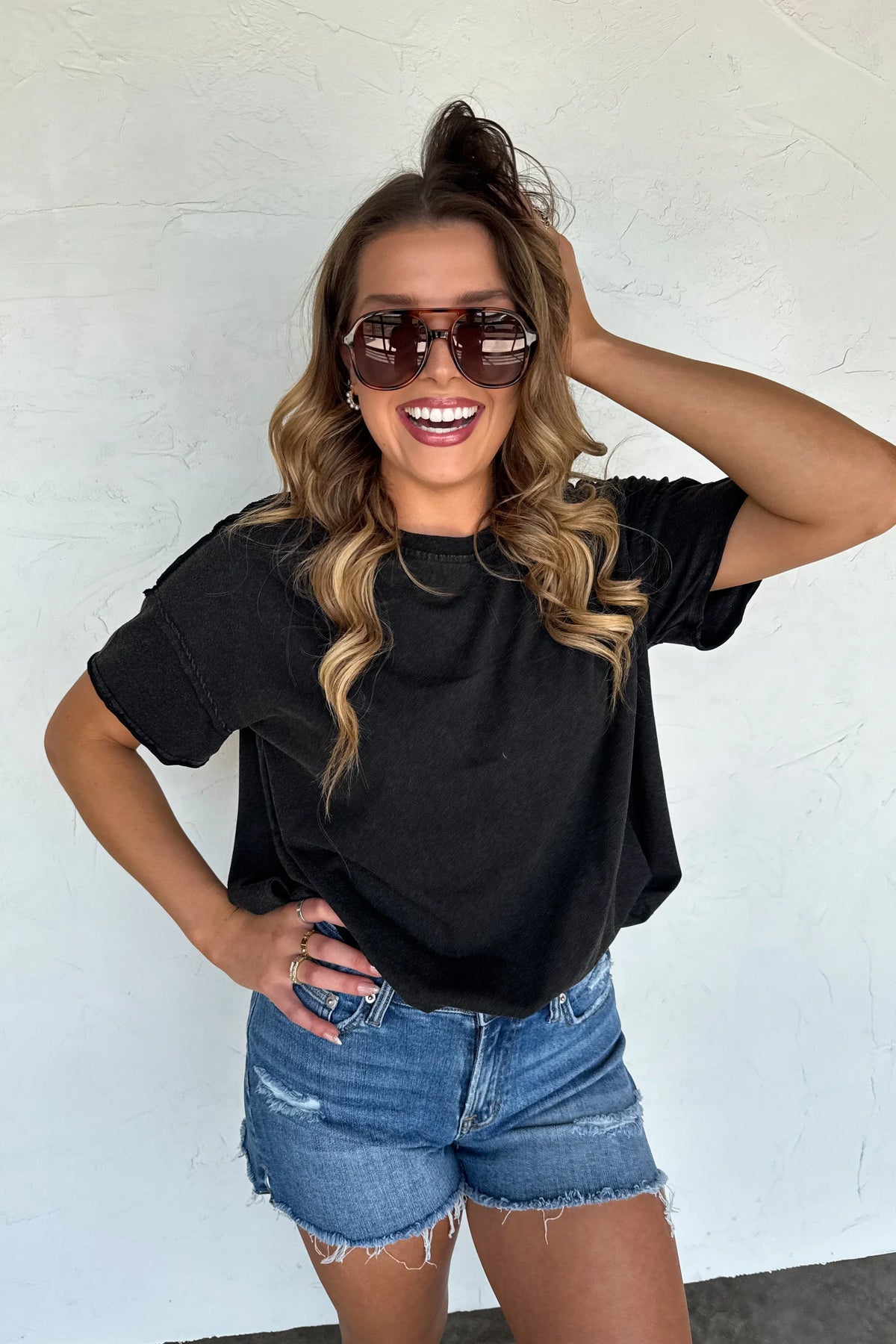 PREORDER: Joey Washed Cotton Boyfriend Tee