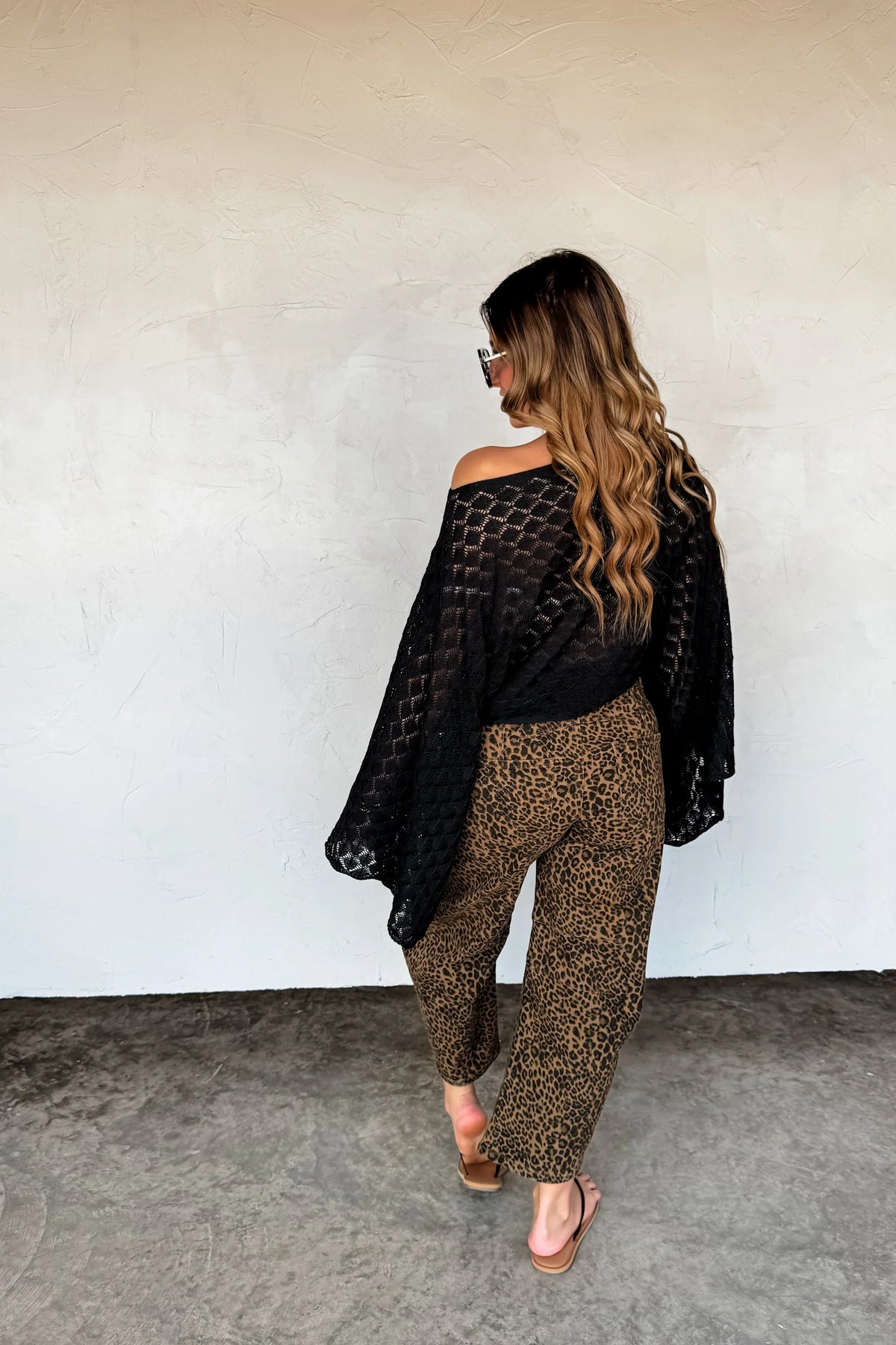 PREORDER: Bex Cheetah Barrel Jeans (Stretchy)