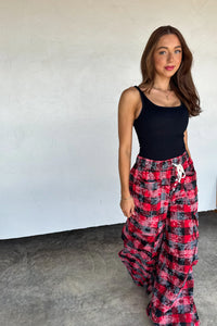 PREORDER: Plaid Behavior Wide Leg Pants