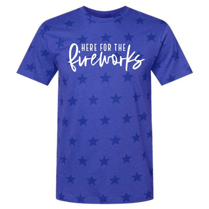 PREORDER: (Adult) Matching Here for the Fireworks Graphic Tee