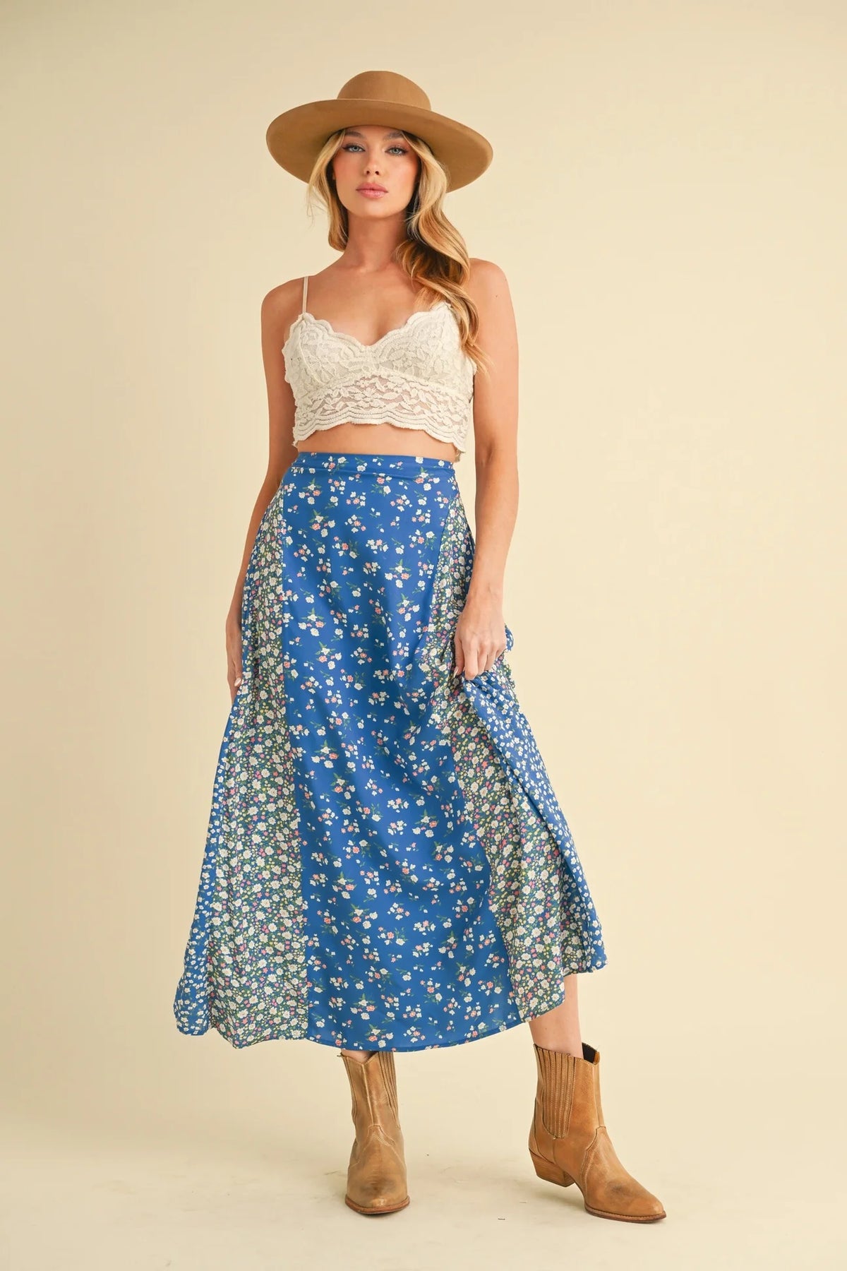 Bluebell Patchwork Maxi Skirt