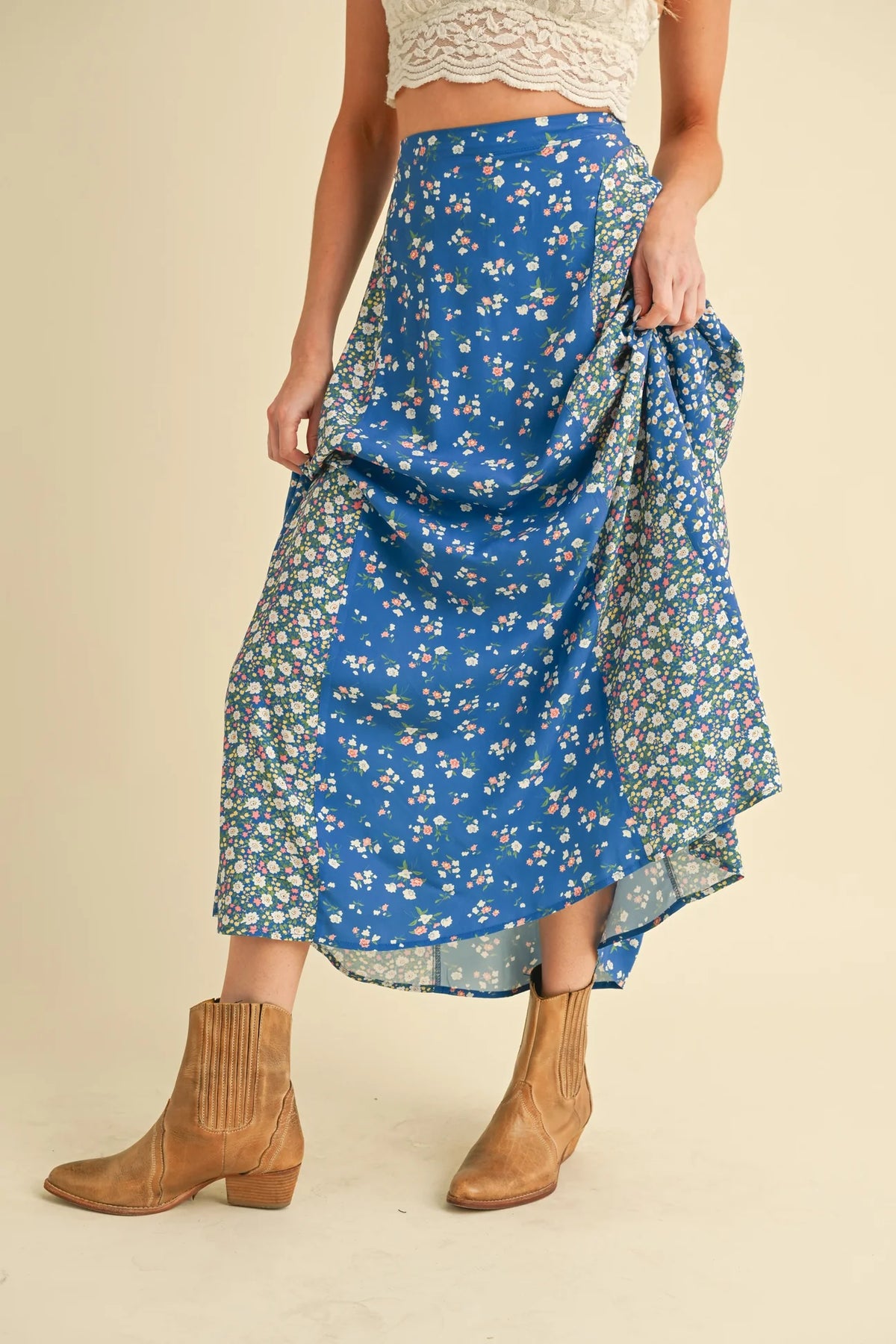 Bluebell Patchwork Maxi Skirt
