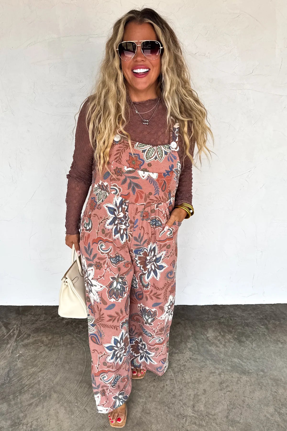 PREORDER- FALL PRINT KARLI OVERALLS