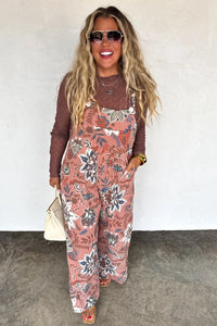 PREORDER- FALL PRINT KARLI OVERALLS