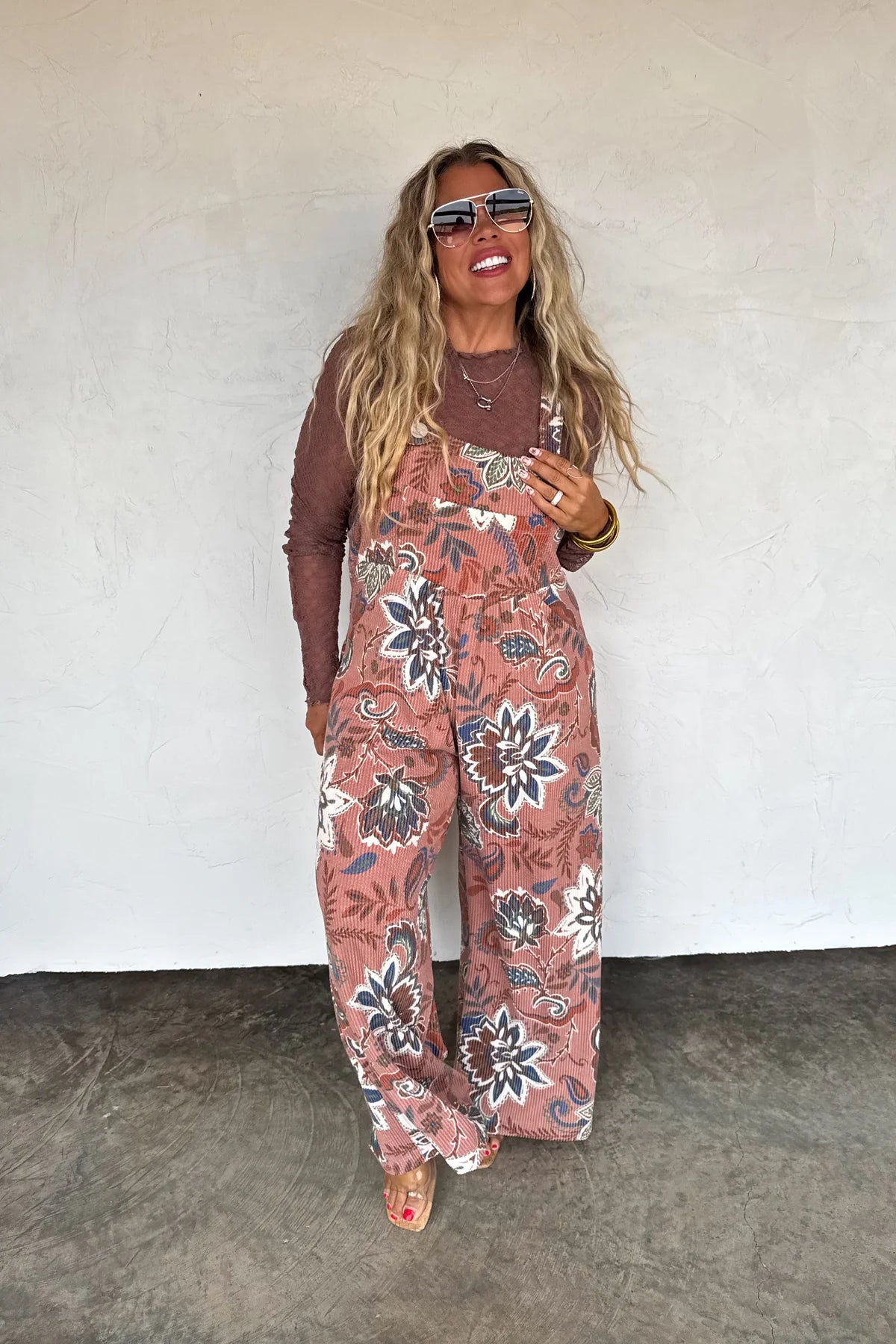 PREORDER- FALL PRINT KARLI OVERALLS