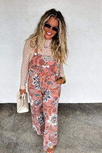 PREORDER- FALL PRINT KARLI OVERALLS