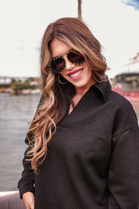 Jonah Textured Top In Two Colors