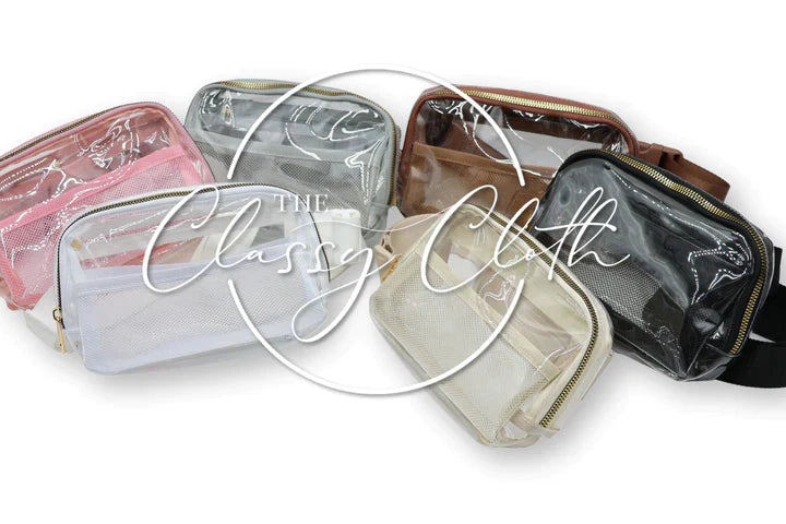 Stadium Clear Belt Bag in Assorted Colors