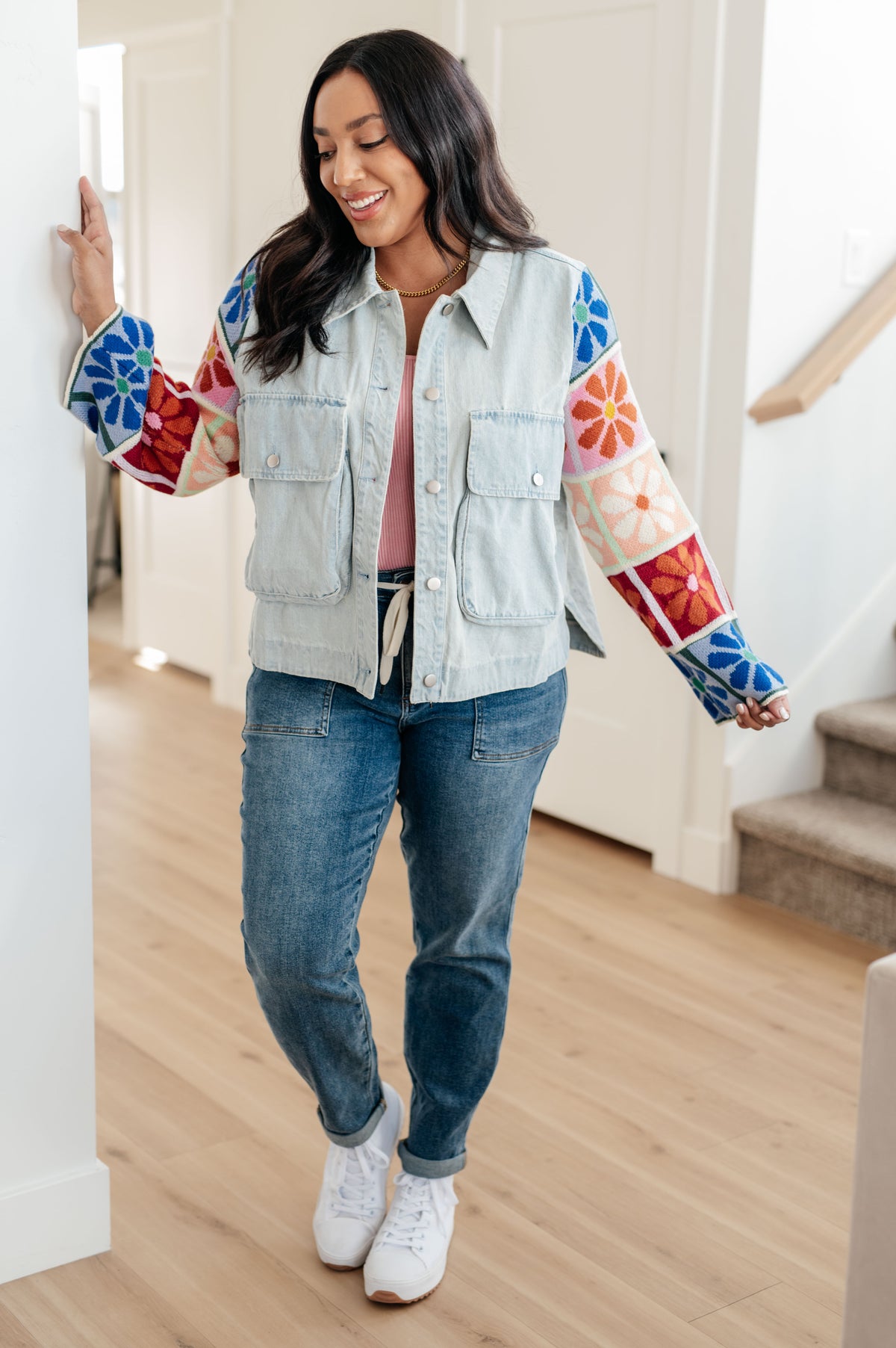 Something Better Knit and Denim Jacket