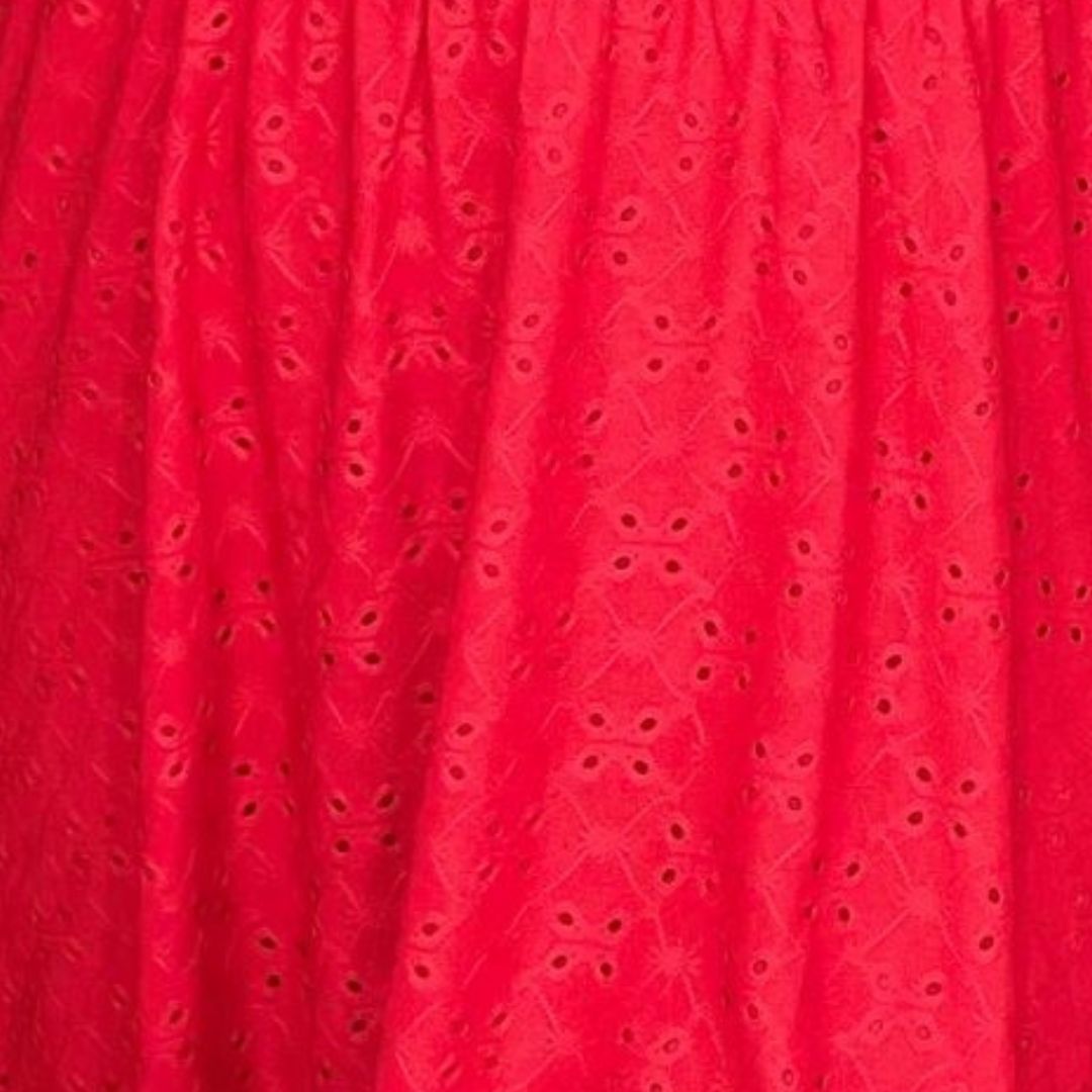Rebecca Ruffle Eyelet Dress in Seven Colors