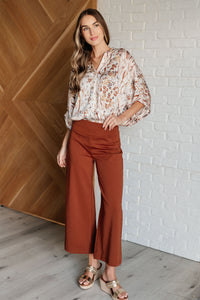 Take a Chance Mixed Print Top