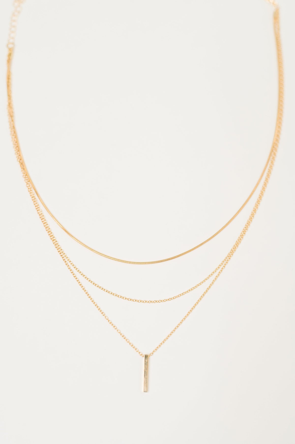 The Signature Set Layered Necklace Set in Gold