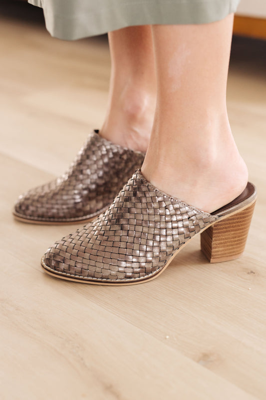 Walk With Me Woven Mules