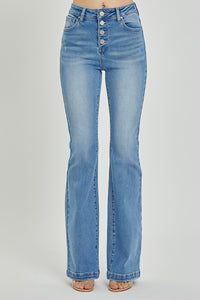 Briella High Rise Button Fly Bootcut Jeans